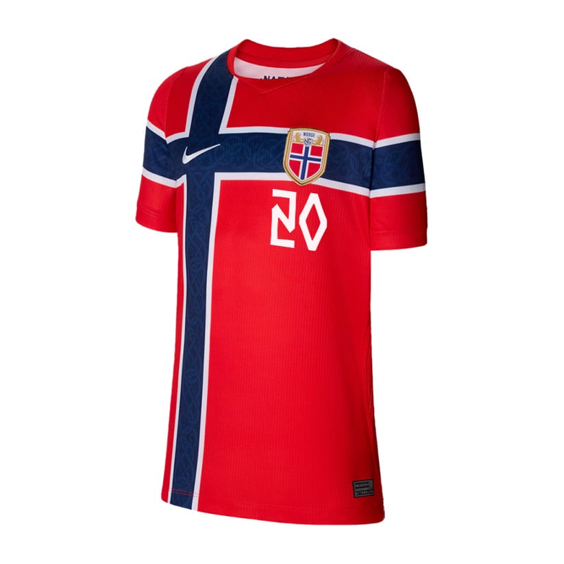 Antonio Nusa 20 Youth Norway National Team 2026 Home Jersey - Red