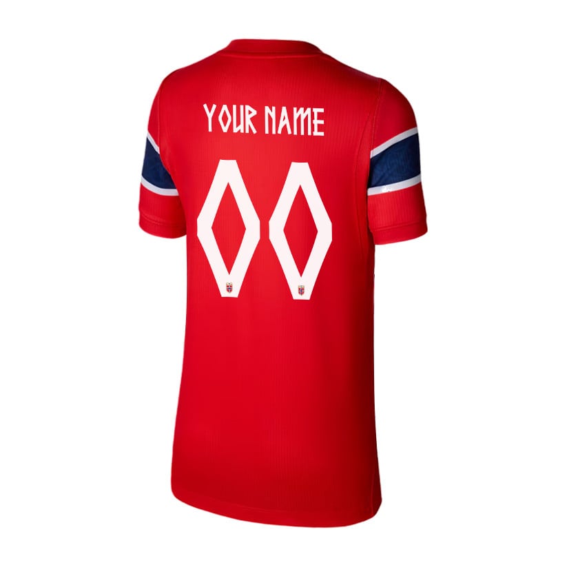 Norway National Team 2026 Youth Home Jersey - Personalized - Red