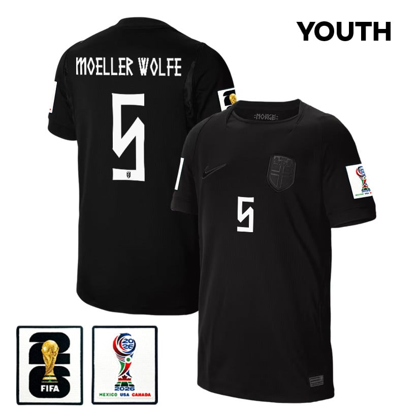 David Moeller Wolfe 5 Youth Norway National Team 2026 Away Jersey - Black