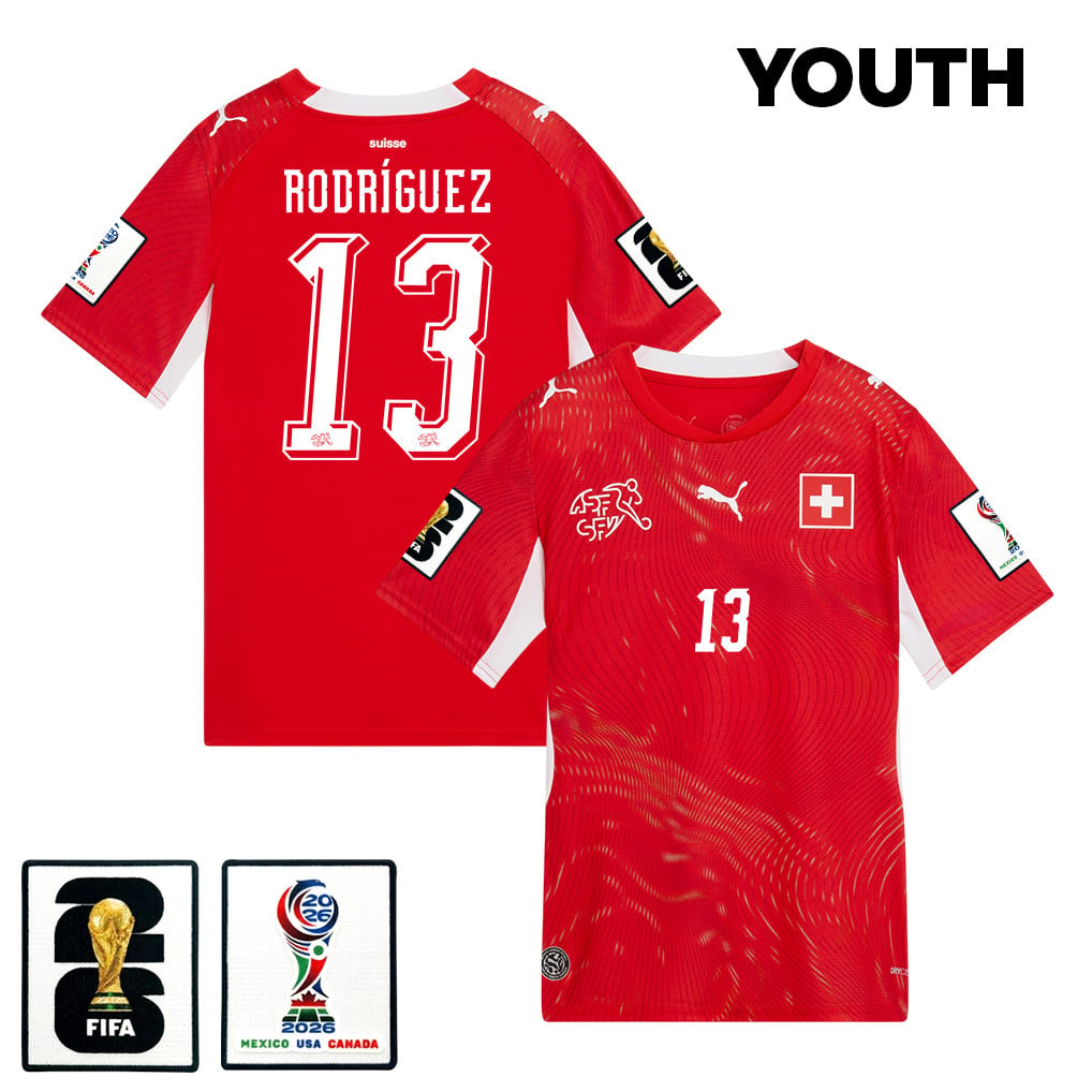Ricardo Rodríguez 13 Youth Switzerland National Team 2026 Home Jersey - Red