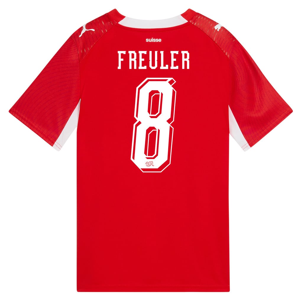 Remo Freuler 8 Youth Switzerland National Team 2026 Home Jersey - Red
