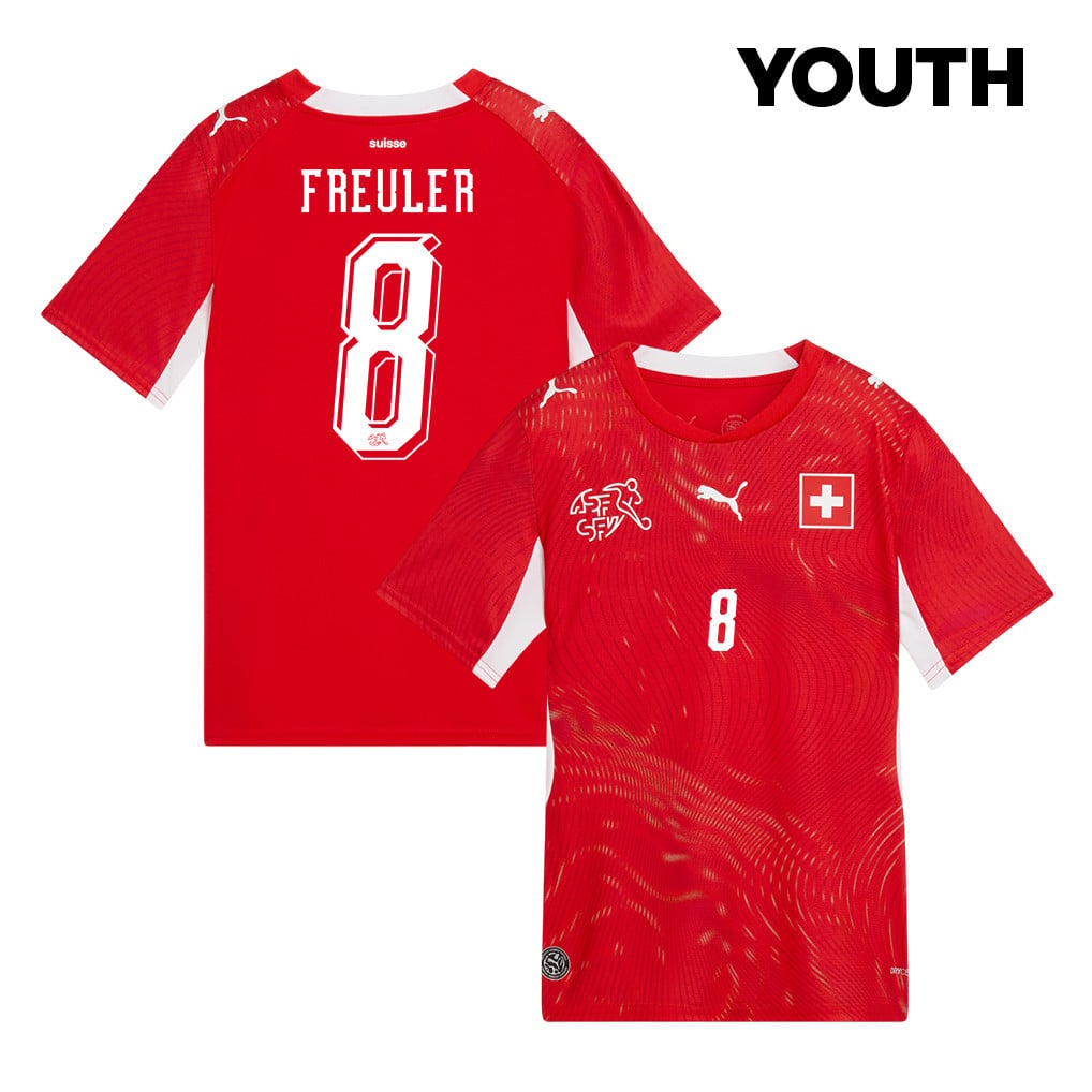 Remo Freuler 8 Youth Switzerland National Team 2026 Home Jersey - Red