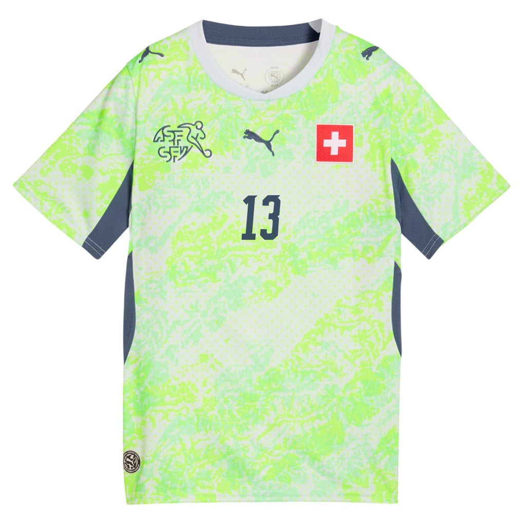 Ricardo Rodríguez 13 Youth Switzerland National Team 2026 Away Jersey - Green