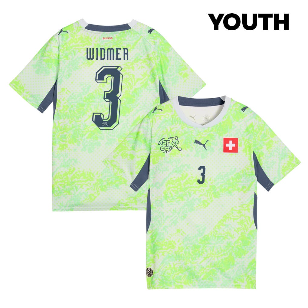 Silvan Widmer 3 Youth Switzerland National Team 2026 Away Jersey - Green