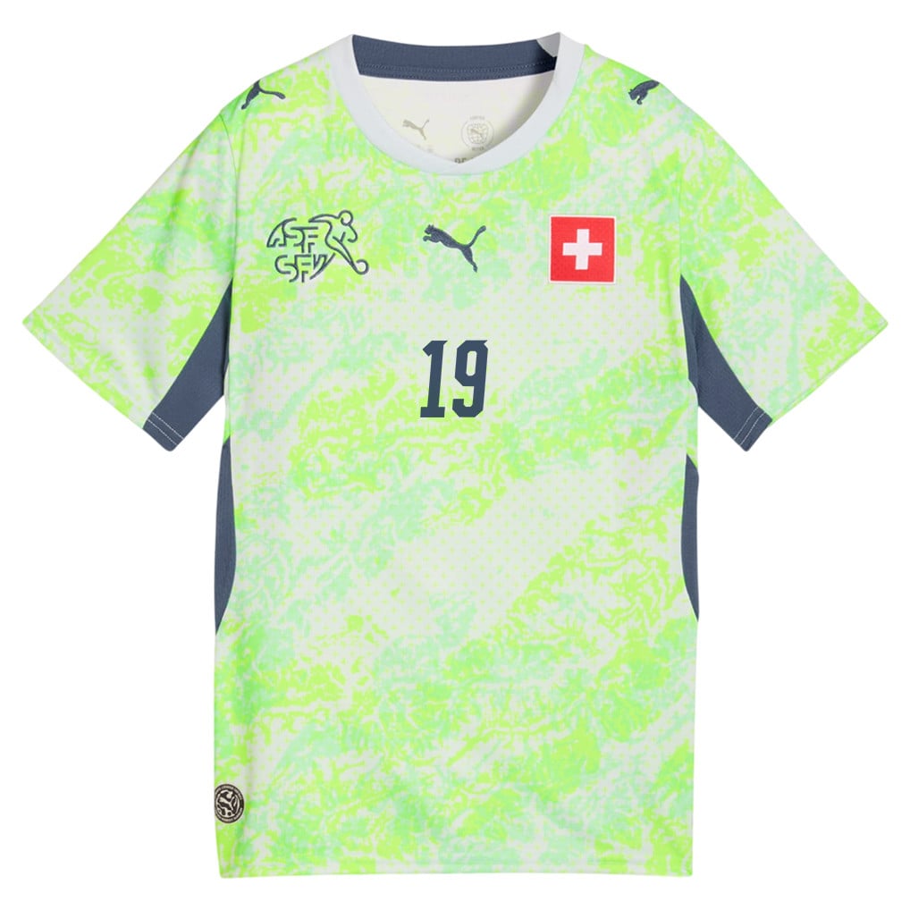 Noah Okafor 19 Youth Switzerland National Team 2026 Away Jersey - Green