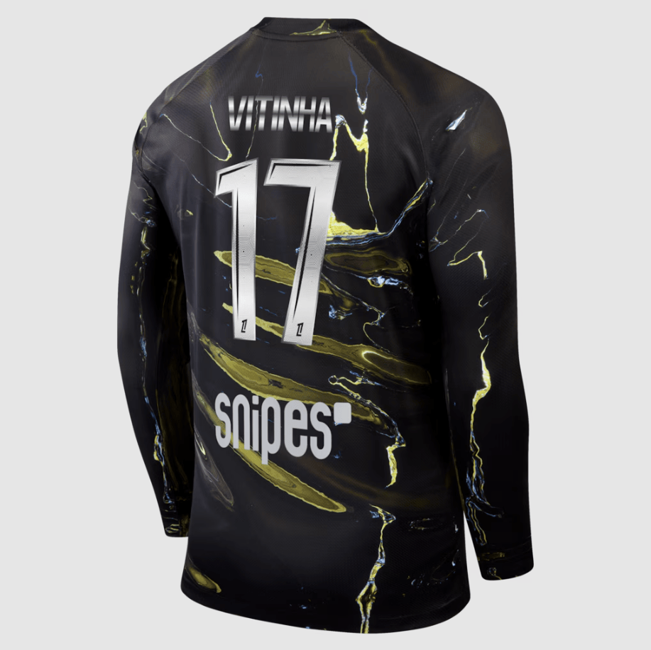 Vitinha 17 PSG Jordan Night Edition 2025/26 League Printing Jersey - Long Sleeve