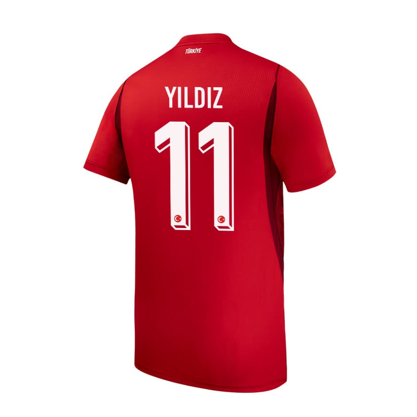 Kenan Yildiz 11 Turkey National Team 2026 Home Jersey - Red, Men