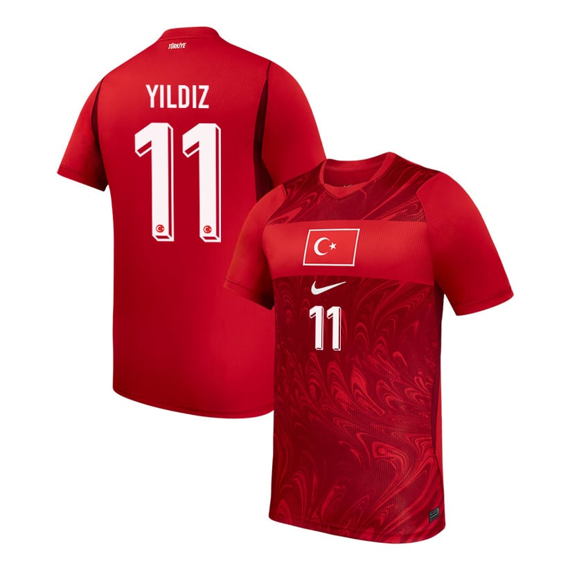 Kenan Yildiz 11 Turkey National Team 2026 Home Jersey - Red, Men