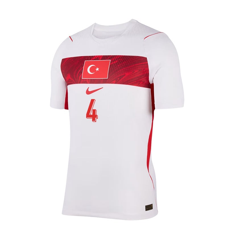 Samet Akaydin 4 Turkey National Team 2026 Away Jersey - White, Men
