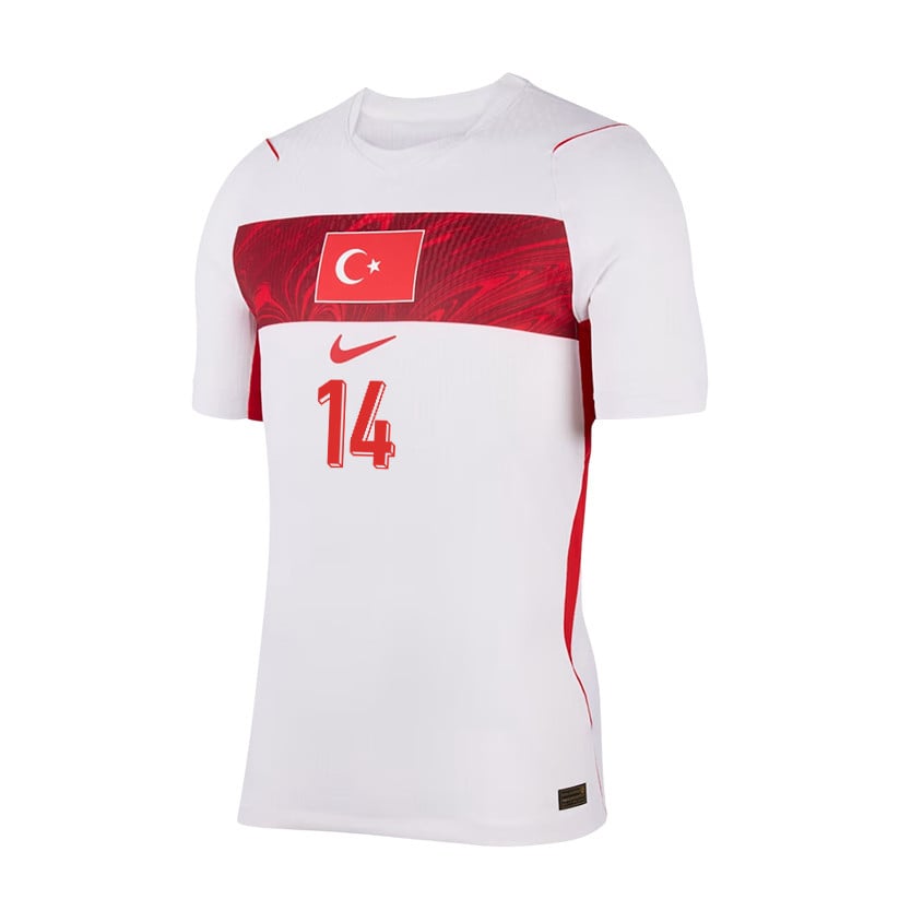 Abdulkerim Bardakci 14 Turkey National Team 2026 Away Jersey - White, Men