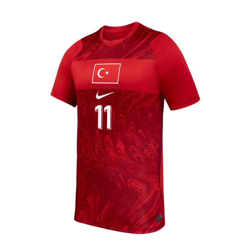 Kenan Yildiz 11 Youth Turkey National Team 2026 Home Jersey - Red