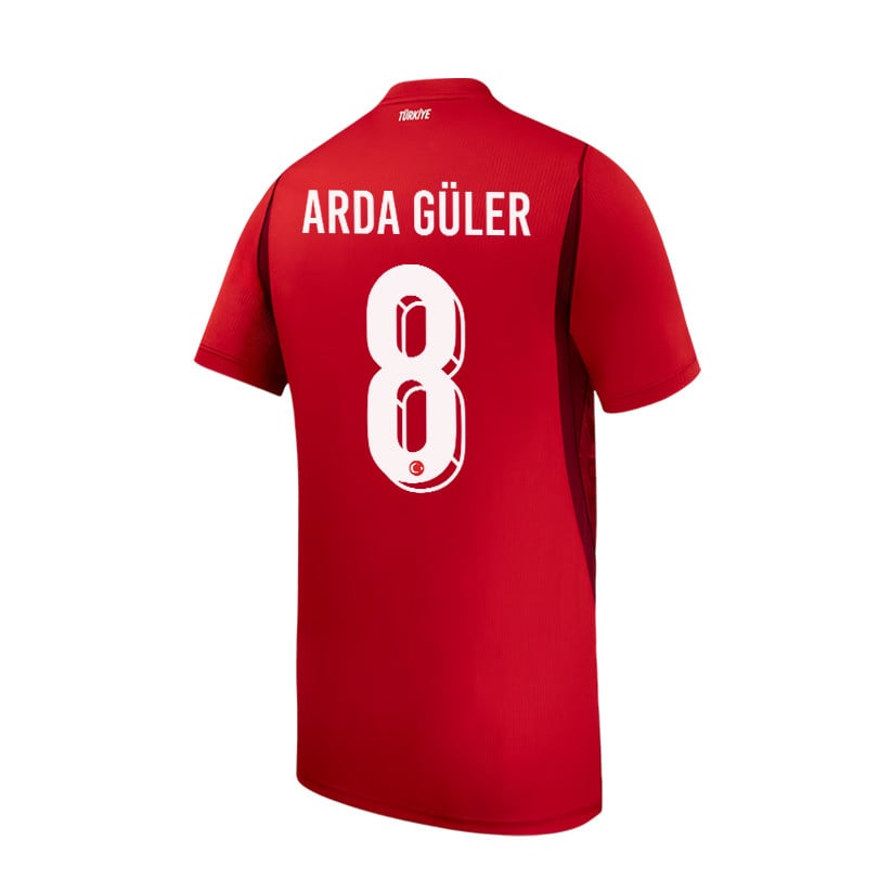 Arda Guler 8 Youth Turkey National Team 2026 Home Jersey - Red