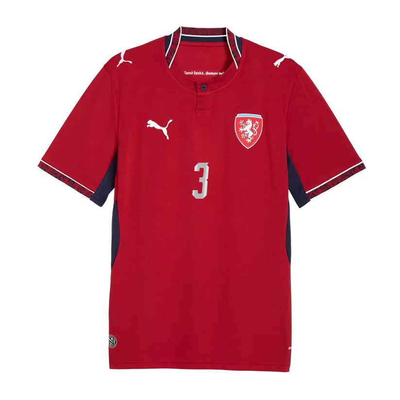 Tomas Holes 3 Czech Republic National Team 2026 Home Jersey - Red, Men