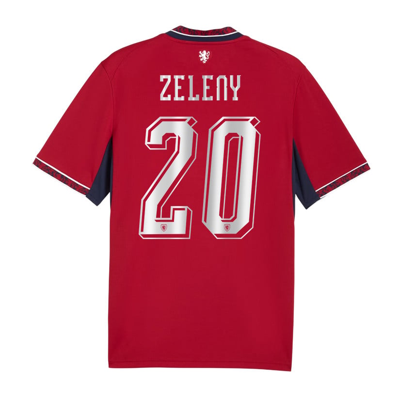Jaroslav Zeleny 20 Czech Republic National Team 2026 Home Jersey - Red, Men
