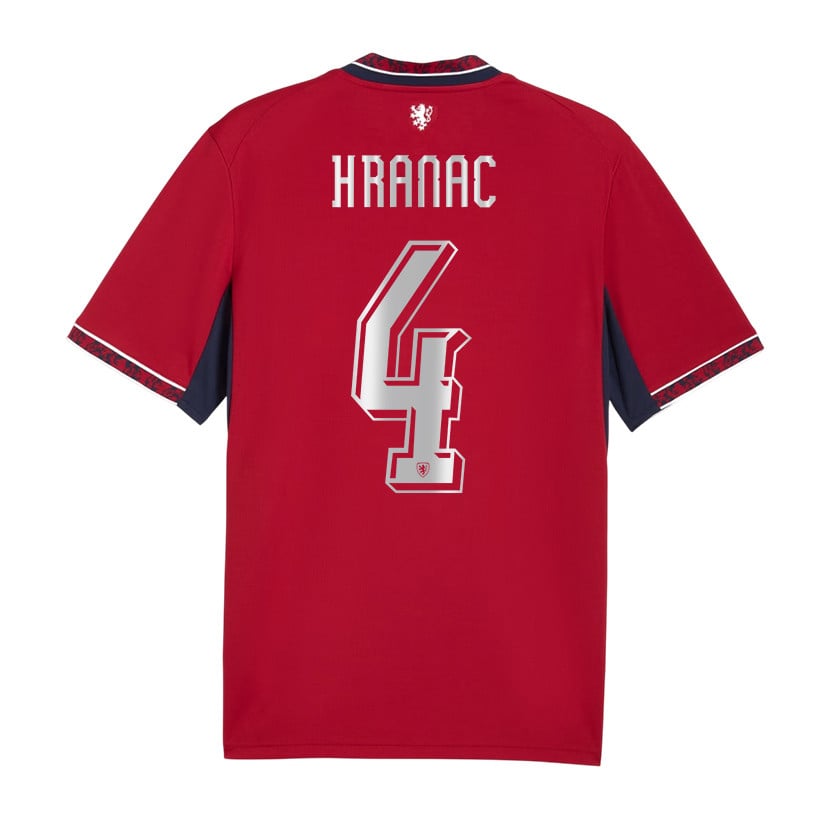 Robin Hranac 4 Czech Republic National Team 2026 Home Jersey - Red, Men