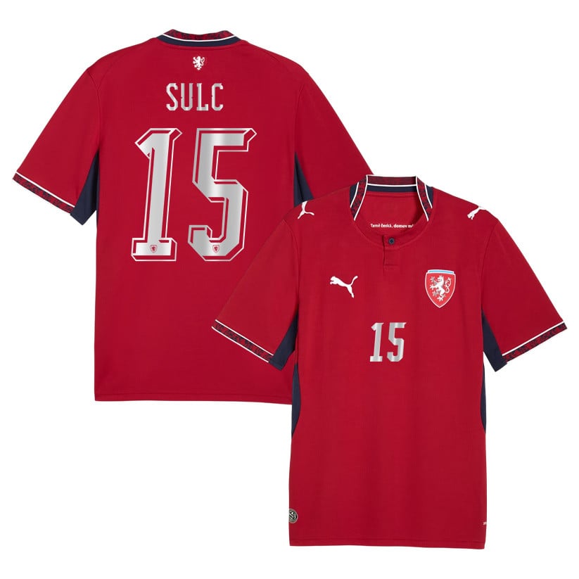 Pavel Sulc 15 Czech Republic National Team 2026 Home Jersey - Red, Men