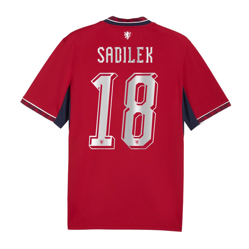 Michal Sadilek 18 Czech Republic National Team 2026 Home Jersey - Red, Men