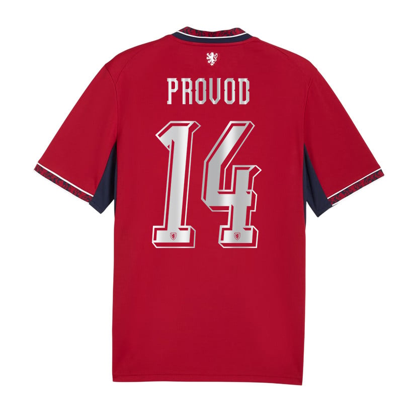 Lukas Provod 14 Czech Republic National Team 2026 Home Jersey - Red, Men