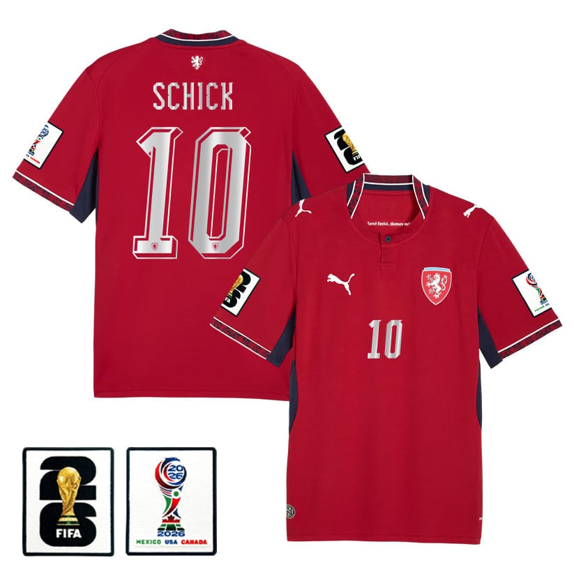 Patrik Schick 10 Czech Republic National Team 2026 Home Jersey - Red, Men