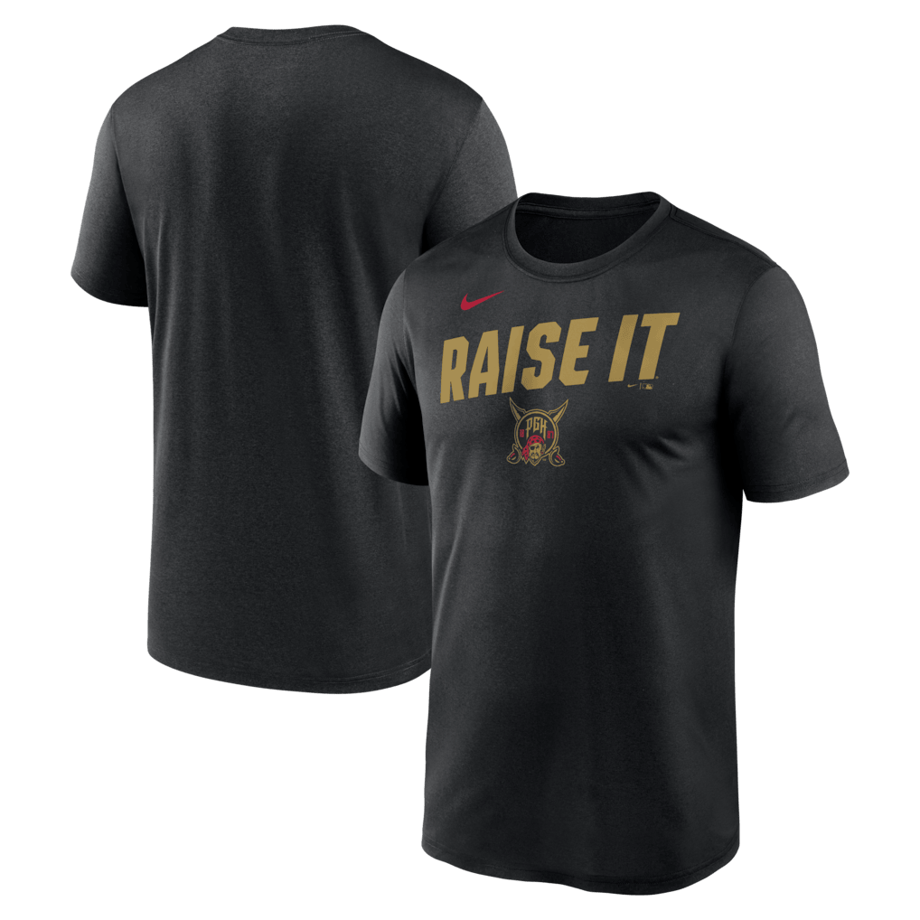 Pittsburgh Pirates 2026 City Connect Team Phrase Script T-Shirt - Black
