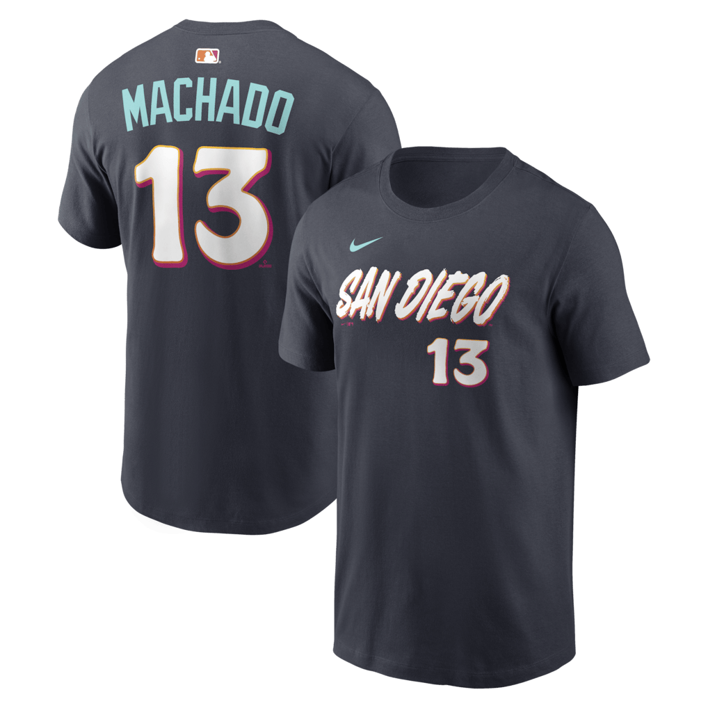 Manny Machado 11 San Diego Padres Black Women's 2026 City Connect T-Shirt