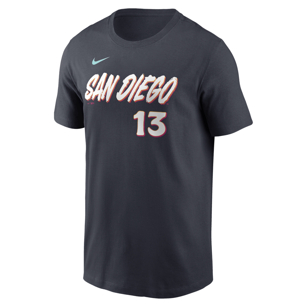Manny Machado 11 San Diego Padres Black Women's 2026 City Connect T-Shirt