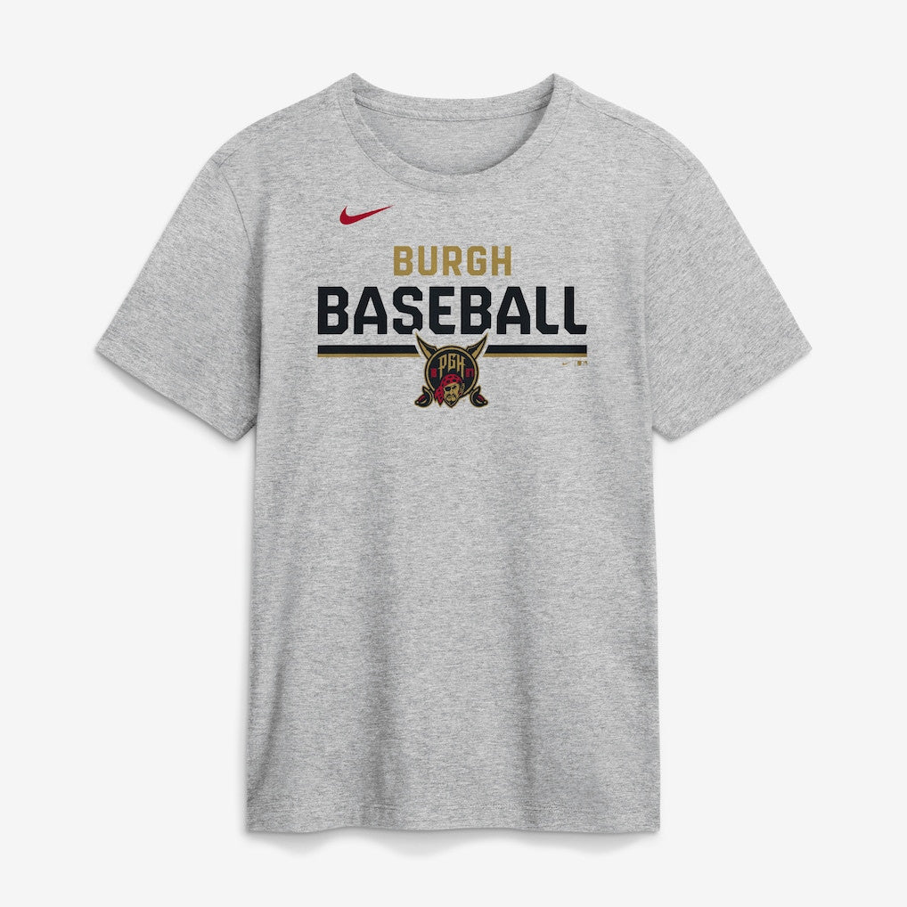 Pittsburgh Pirates 2026 City Connect Stacked Team Phrase T-Shirt - Heather Gray