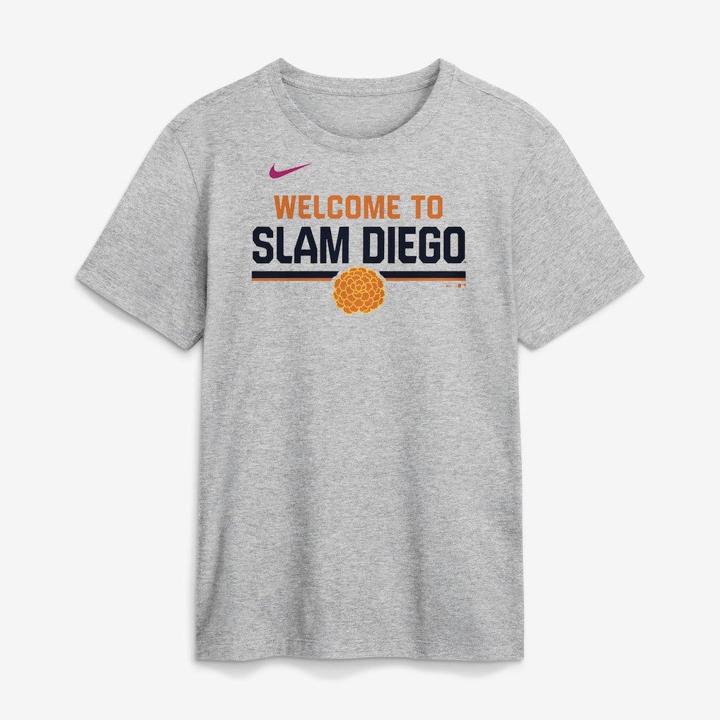 San Diego Padres 2026 City Connect Stacked Team Phrase T-Shirt - Heather Gray