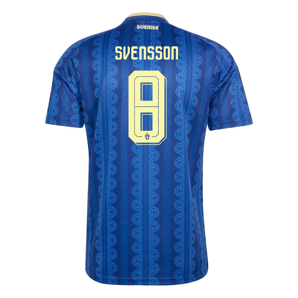 Daniel Svensson 8 Sweden National Team 2026 Away Jersey - Blue, Men