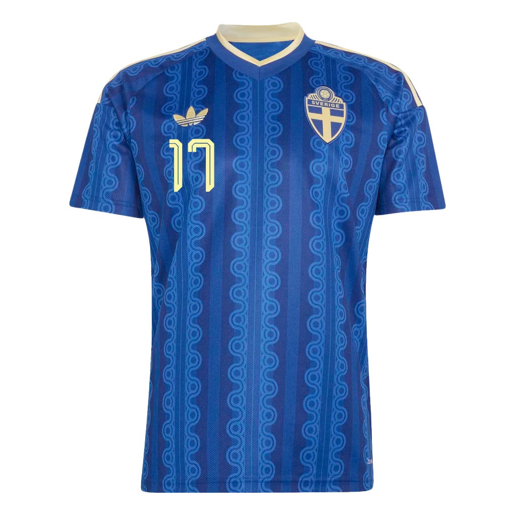 Viktor Gyoekeres 17 Sweden National Team 2026 Away Jersey - Blue, Men