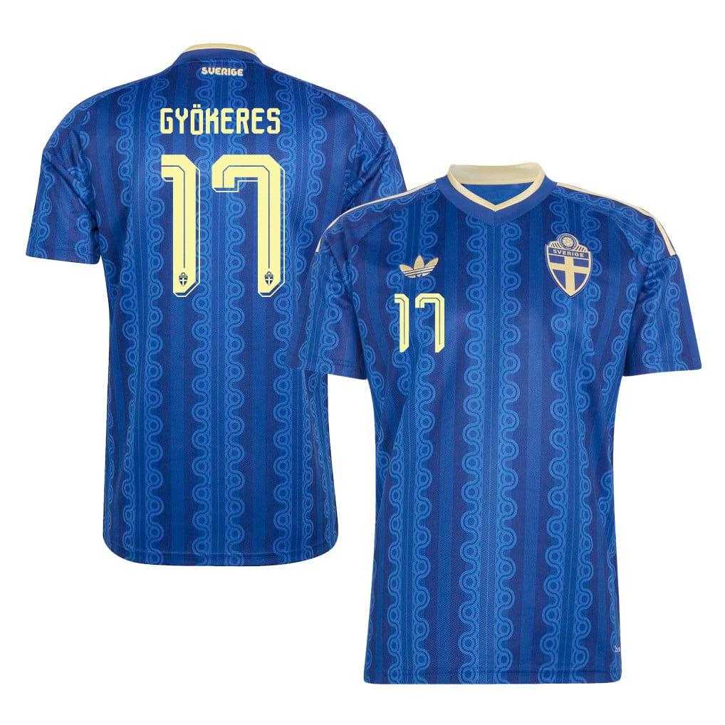Viktor Gyoekeres 17 Sweden National Team 2026 Away Jersey - Blue, Men