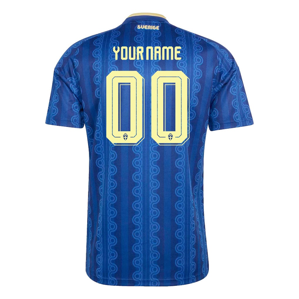 Sweden National Team 2026 Personalized Away Jersey - Blue, Men