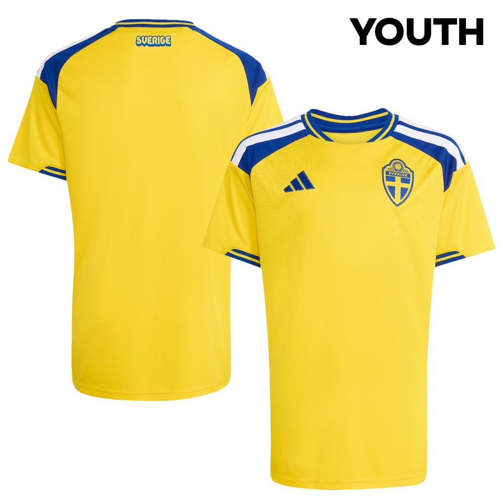 Sweden National Team 2026 Youth Home Jersey - Yellow