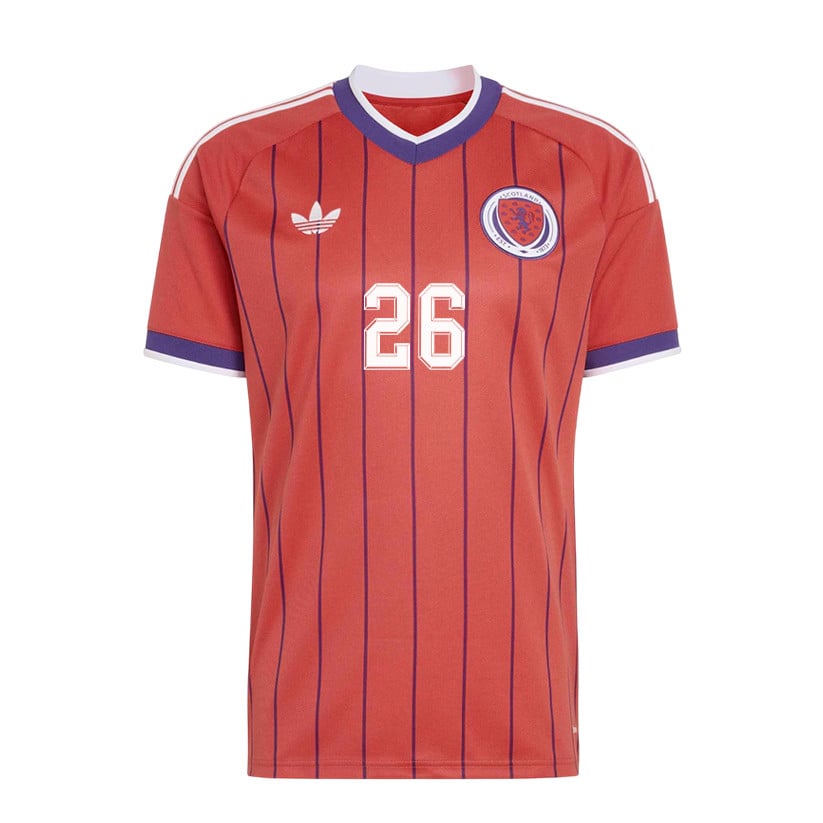 Scott McKenna 26 Scotland National Team 2026 x World Cup Patch Away Jersey - Red, Men