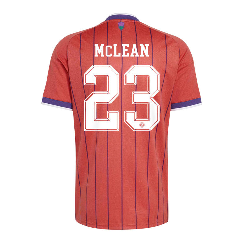 Kenny McLean 23 Scotland National Team 2026 Away Jersey - Red, Men