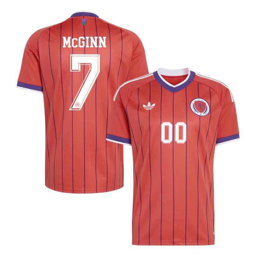 John McGinn 7 Scotland National Team 2026 Away Jersey - Red, Men