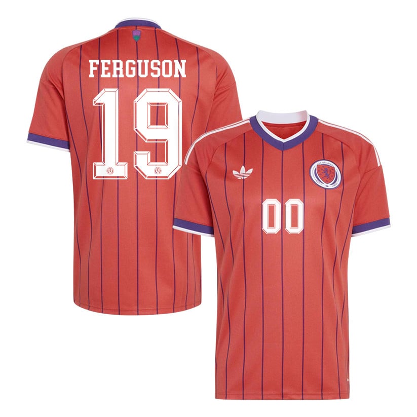 Lewis Ferguson 19 Scotland National Team 2026 Away Jersey - Red, Men