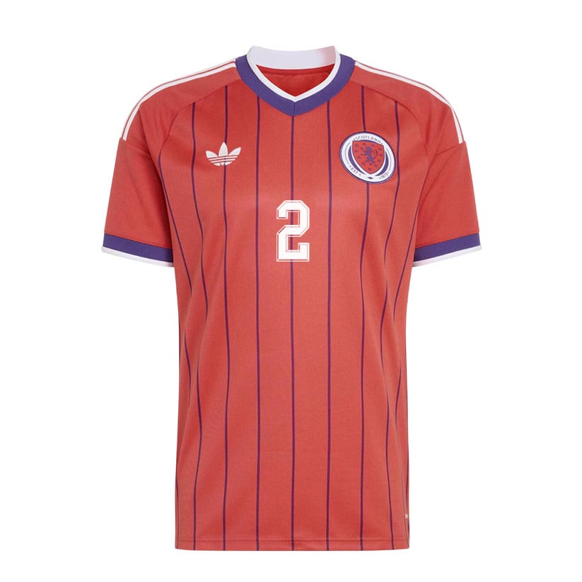 Aaron Hickey 2 Scotland National Team 2026 Away Jersey - Red, Men