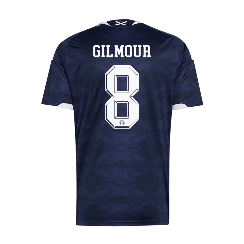 Billy Gilmour 8 Scotland National Team 2026 Home Jersey - Navy, Men
