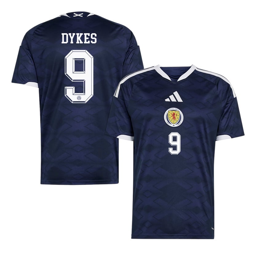Lyndon Dykes 9 Scotland National Team 2026 Home Jersey - Navy, Men