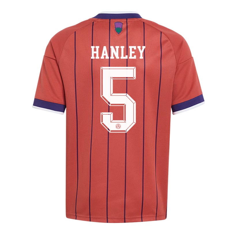 Grant Hanley 5 Youth Scotland National Team 2026 Away Jersey - Red