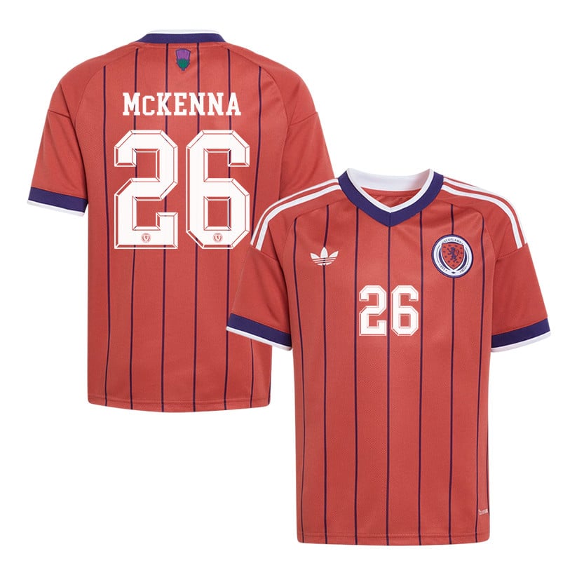 Scott McKenna 26 Youth Scotland National Team 2026 Away Jersey - Red