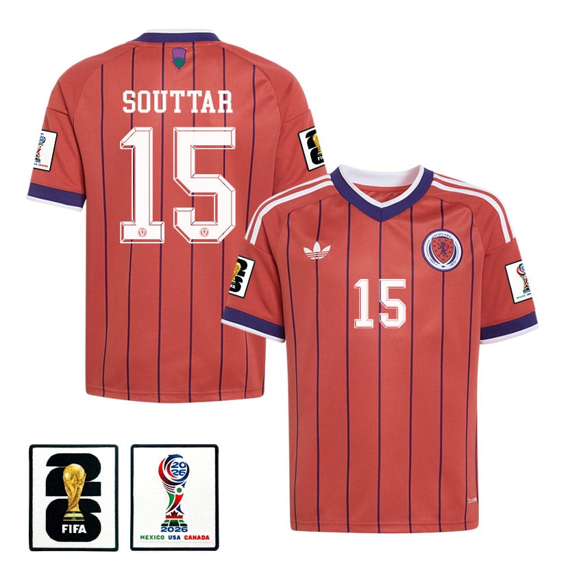 John Souttar 15 Youth Scotland National Team 2026 Away Jersey - Red