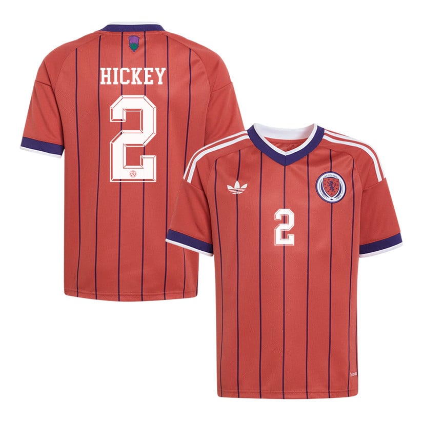 Aaron Hickey 2 Youth Scotland National Team 2026 Away Jersey - Red