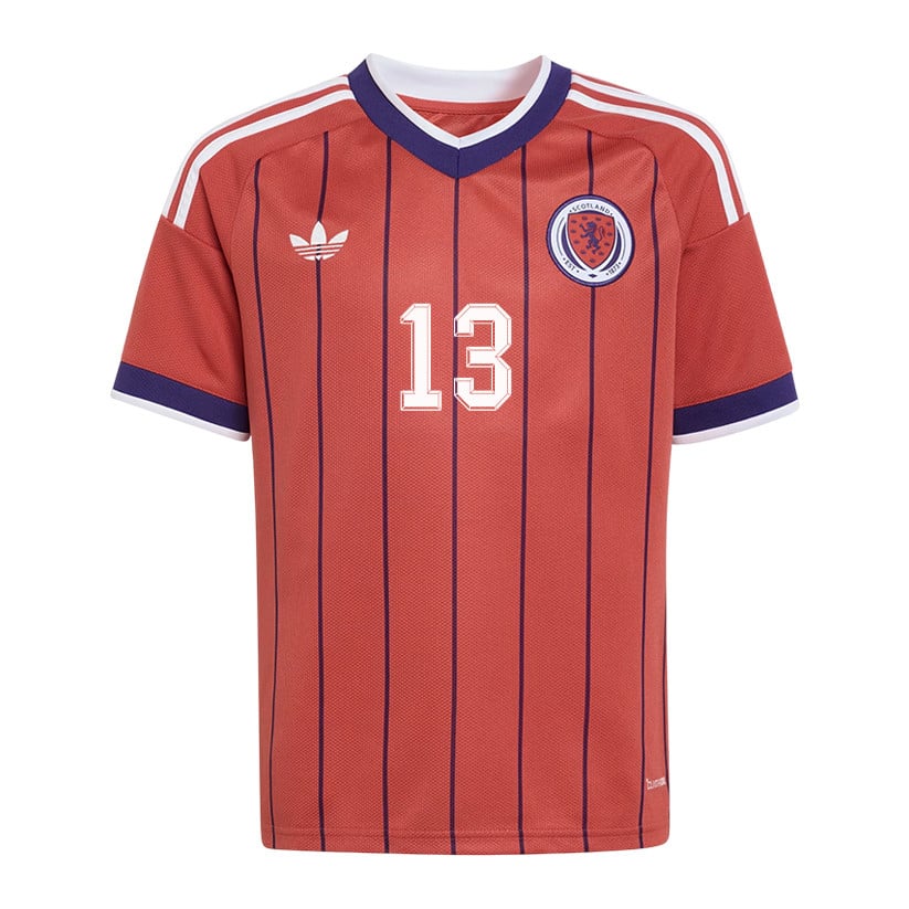 Jack Hendry 13 Youth Scotland National Team 2026 Away Jersey - Red