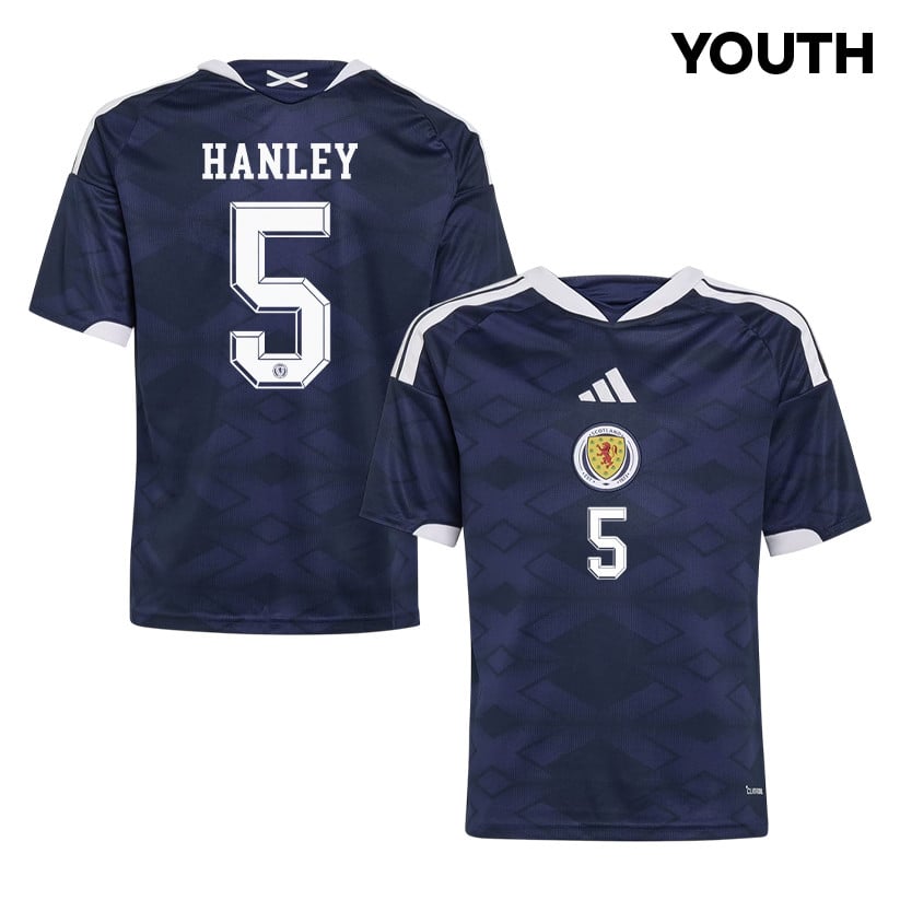 Grant Hanley 5 Youth Scotland National Team 2026 Home Jersey - Navy