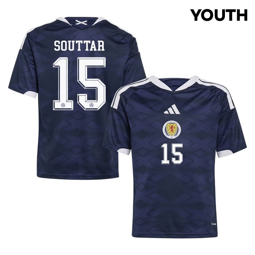 John Souttar 15 Youth Scotland National Team 2026 Home Jersey - Navy