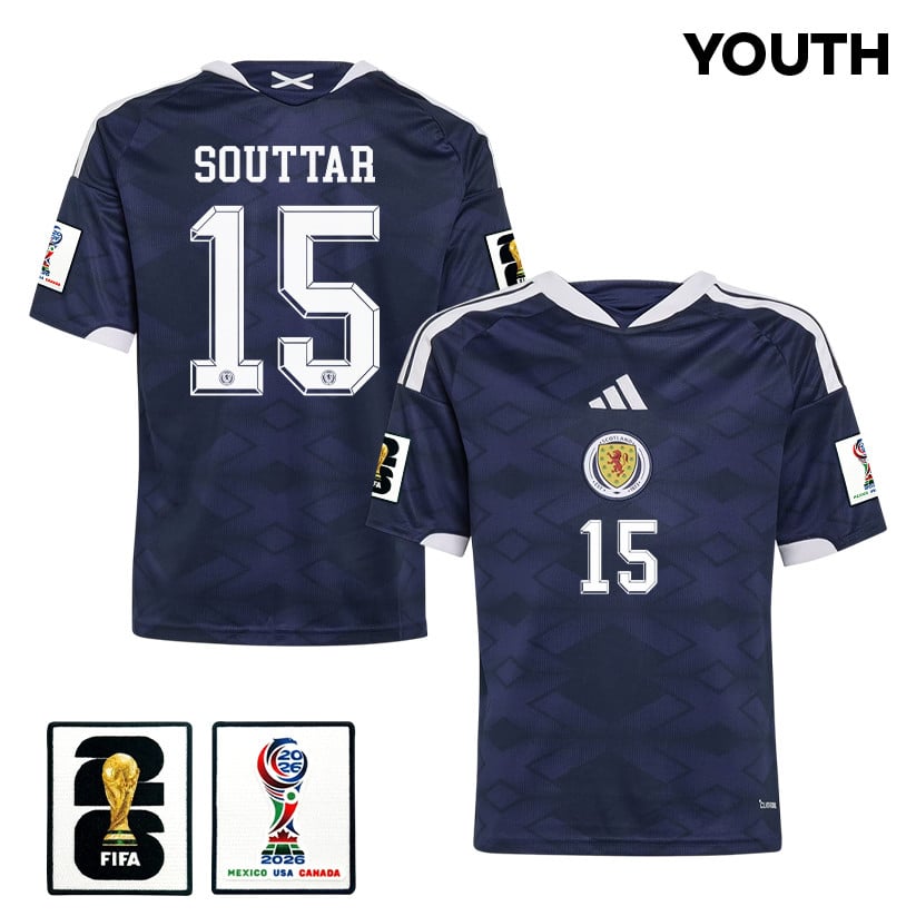 John Souttar 15 Youth Scotland National Team 2026 Home Jersey - Navy