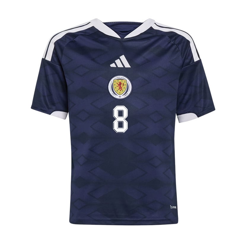 Billy Gilmour 8 Youth Scotland National Team 2026 Home Jersey - Navy