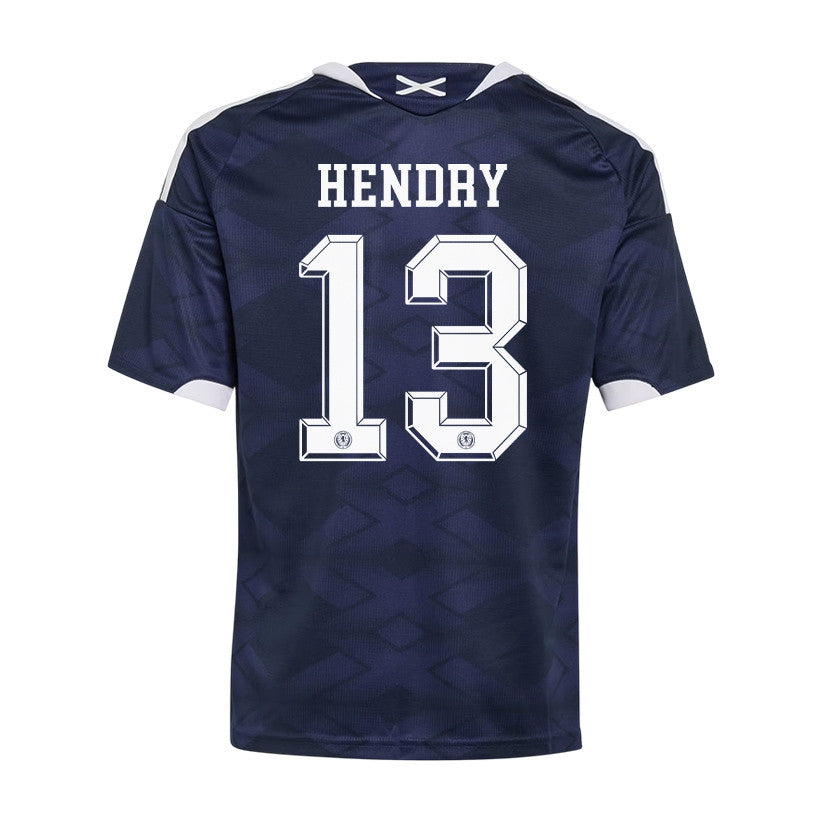 Jack Hendry 13 Youth Scotland National Team 2026 Home Jersey - Navy